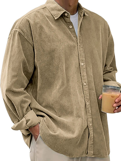 Casual Loose Men's Autumn And Winter Thick Shirt Jacket
