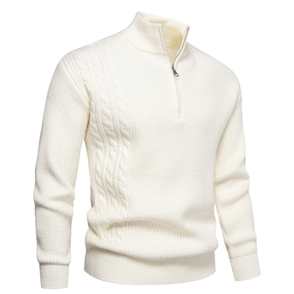 Autumn And Winter Men's Half - zip Pullover Sweater - Babazayed