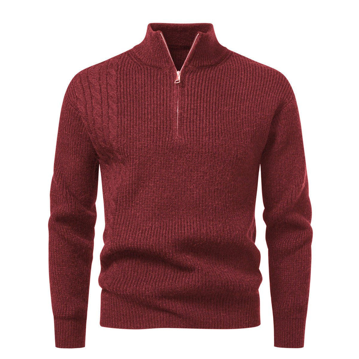 Autumn And Winter Men's Half - zip Pullover Sweater - Babazayed
