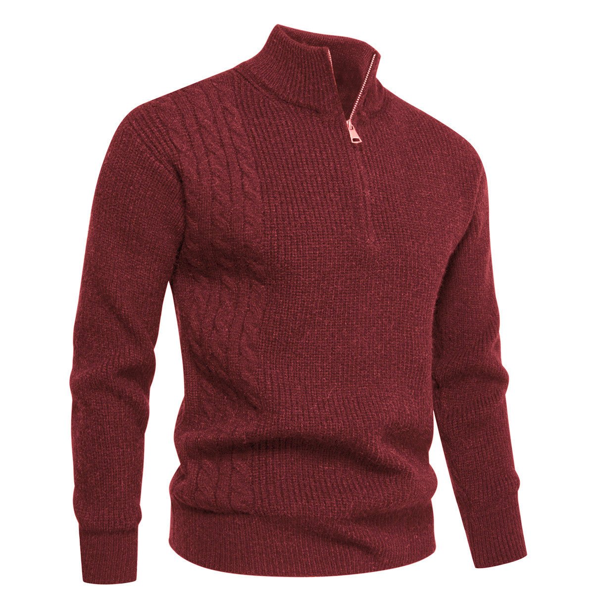Autumn And Winter Men's Half - zip Pullover Sweater - Babazayed