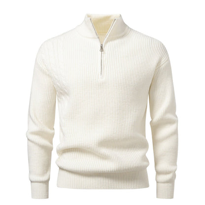 Autumn And Winter Men's Half - zip Pullover Sweater - Babazayed