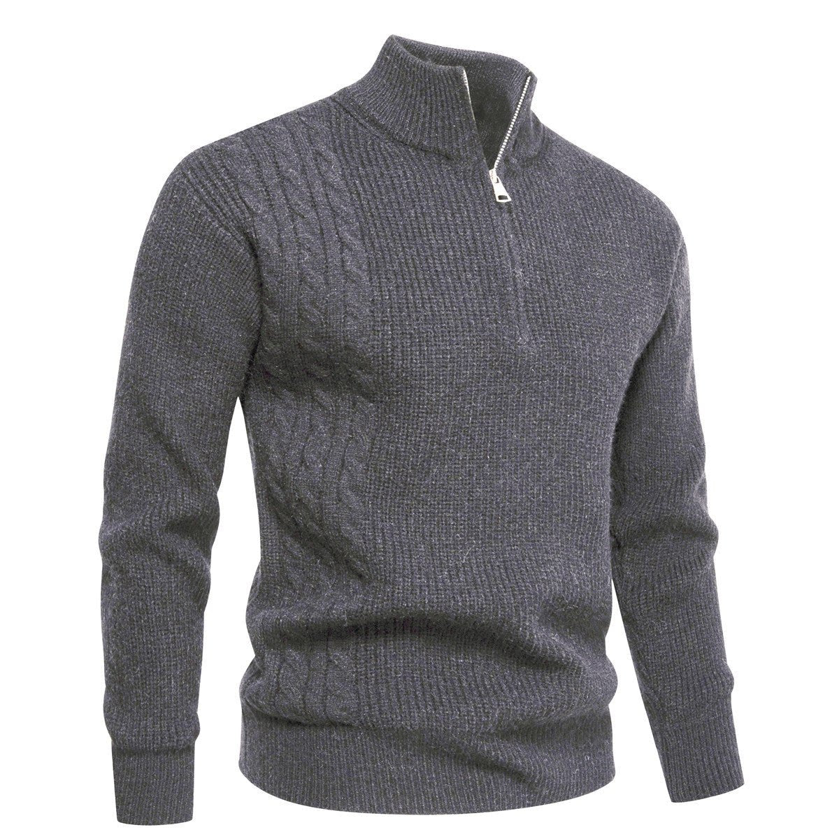 Autumn And Winter Men's Half - zip Pullover Sweater - Babazayed