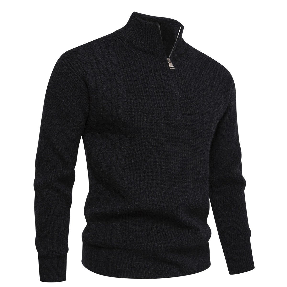 Autumn And Winter Men's Half - zip Pullover Sweater - Babazayed