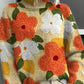 New Christmas Abstract Printing Casual Cloak Coat Cardigan