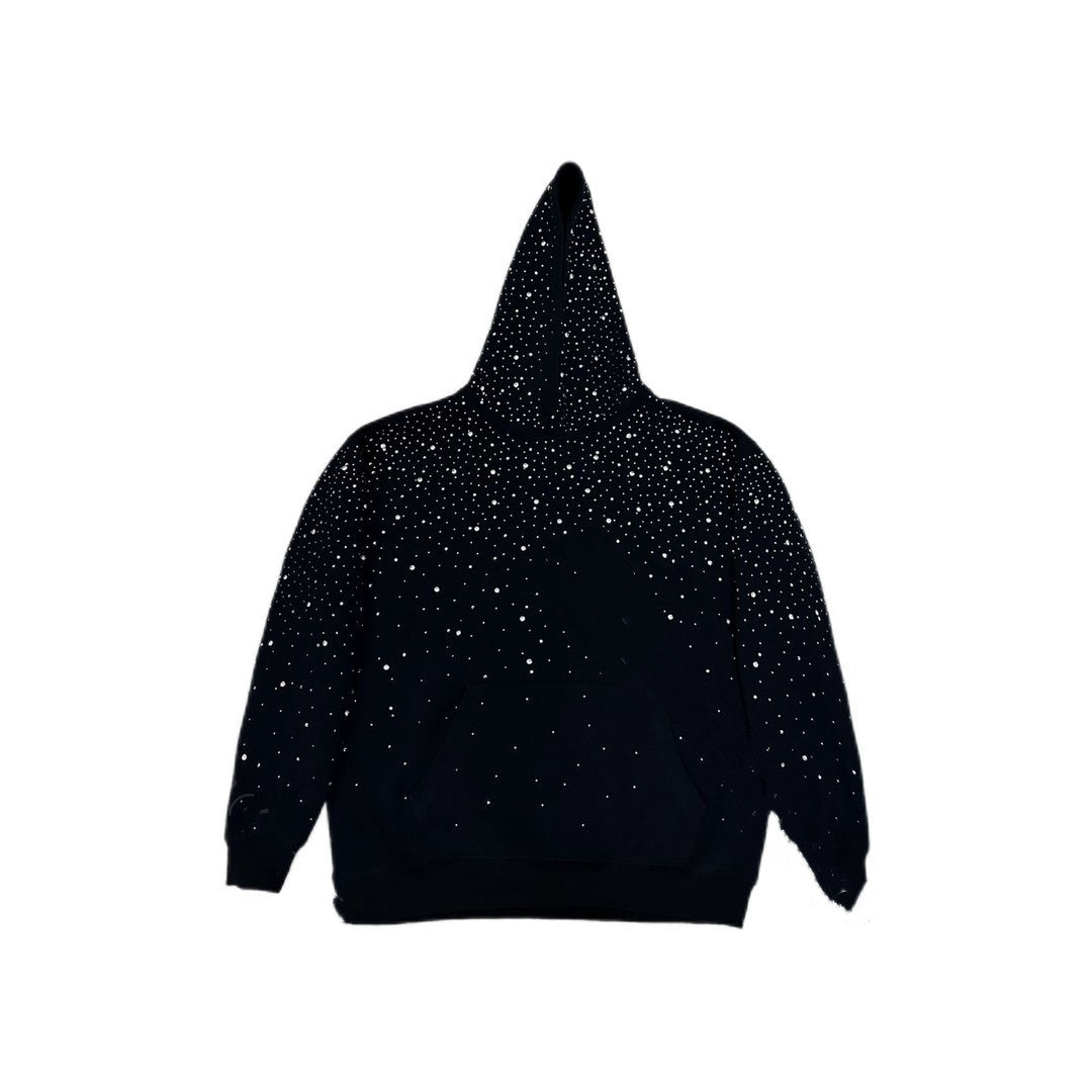 Men's And Women's New Rhinestone Hooded Sweater