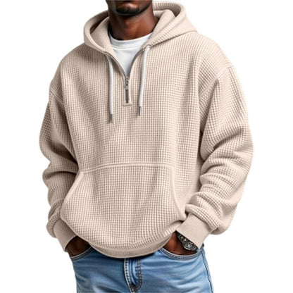 3D Printed Men's Double Hood Zipper Hooded Sweater