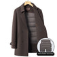 Double-sided Wool Overcoat Men's Mid-length Suit Collar Woolen Coat