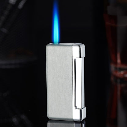 Windproof Lighter Electronic Blue Flame Inflatable Lighter
