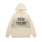 Inkjet Letters Embroidered Brushed Sweatshirt Heavy