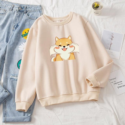 Women's Pinch Shiba Cheek Sweatshirt