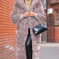 Fashionable Thickened Long Plush Women's Coat