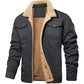 Men's European Lapel Military Multi-pocket Jacket Coat Cotton-padded Jacket Autumn And Winter