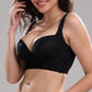 Button Full Cup Plus Size Bra Without Wire - Babazayed