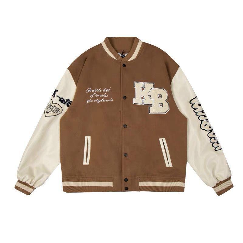 Men's Embroidered Hip Hop Baseball Jacket