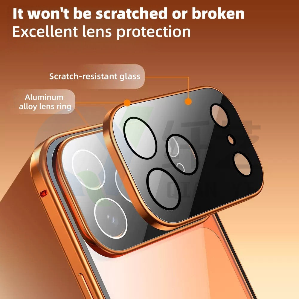 Magneto Phone Case With Double-sided Glass, Anti-peep, Full Coverage