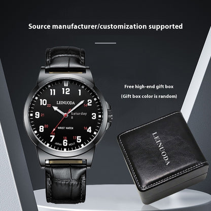 Numbers Surface Waterproof Quartz Simple Men's Watch