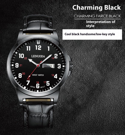 Numbers Surface Waterproof Quartz Simple Men's Watch