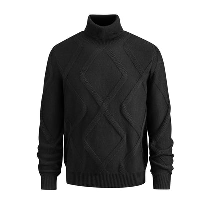 Men's Slim-fit Thickened Fashionable Turtleneck Sweater