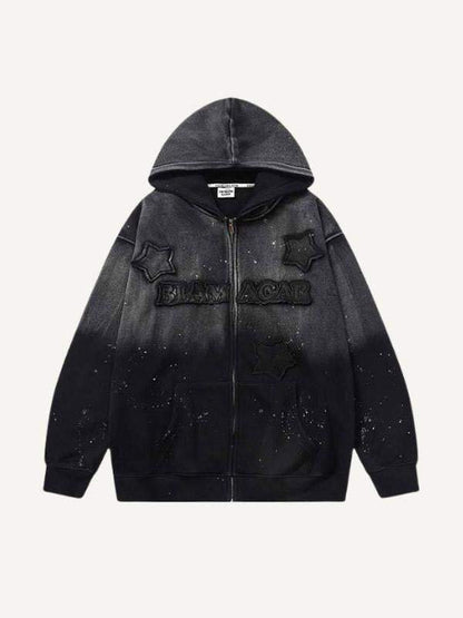 Men's Loose Casual Printed Hooded Sweatshirt