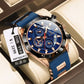 Silicone Band Multi-function Chronograph Men's Watch
