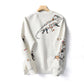 Youthful Vitality Soft And Delicate Embroidered Cotton Sweatshirt