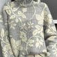 New Christmas Abstract Printing Casual Cloak Coat Cardigan