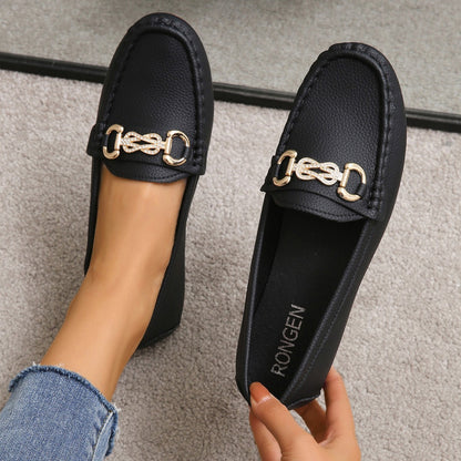 Women's Chain Slip-on Lofter Casual Outdoor Flat Shoes