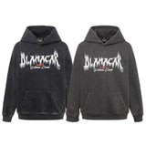 American Retro Heavy Washed Hoodie Design Sense Printed Hoodie