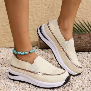 Autumn And Winter New Platform Soft Leather Soft Bottom Women's Shoes