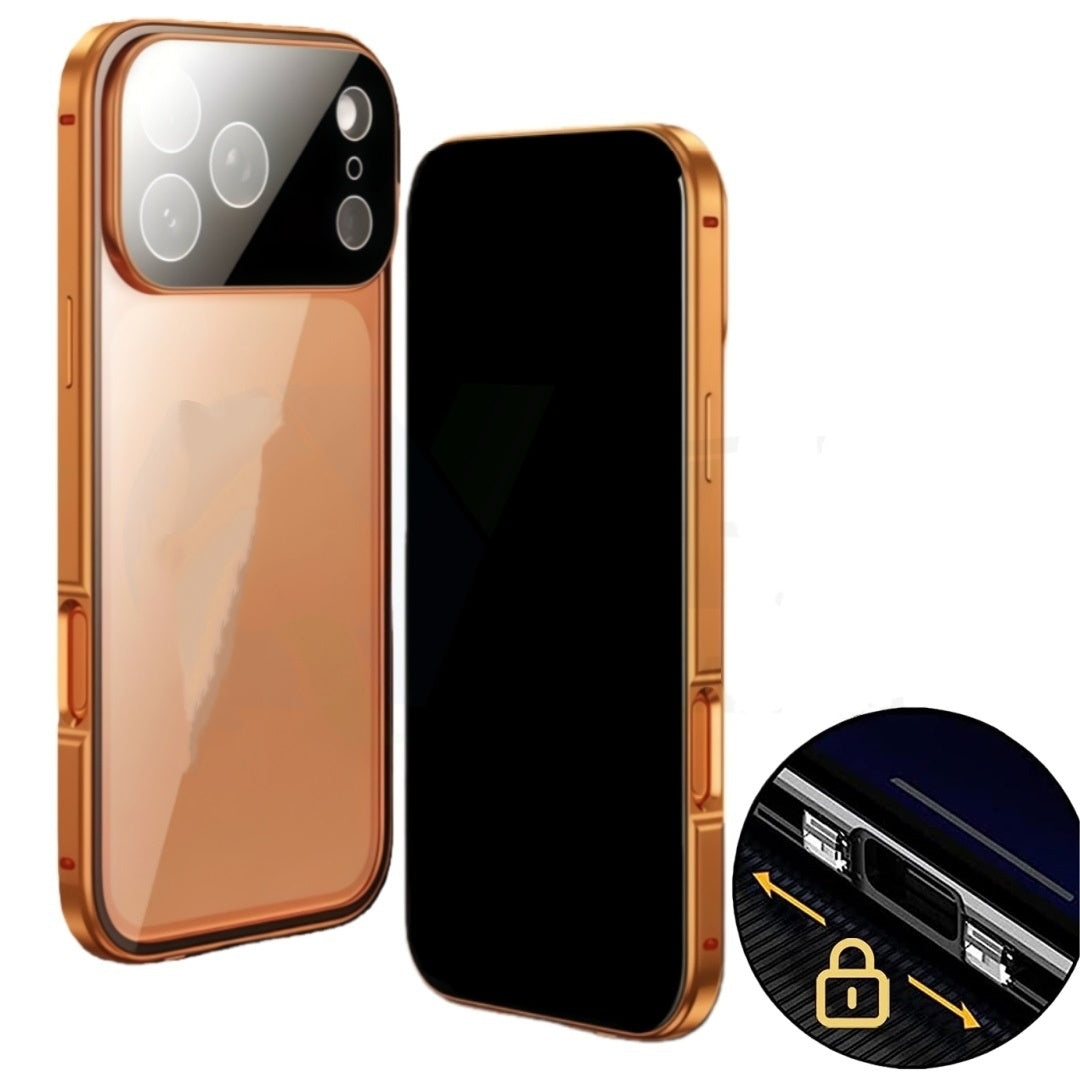 Magneto Phone Case With Double-sided Glass, Anti-peep, Full Coverage