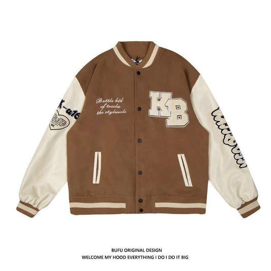 Men's Embroidered Hip Hop Baseball Jacket
