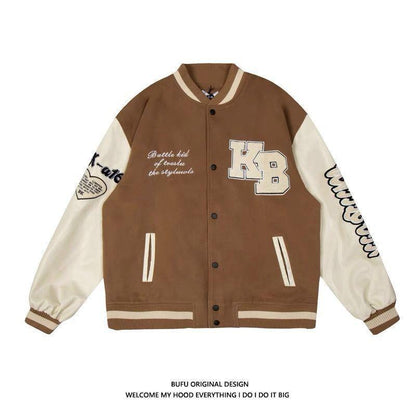 Men's Embroidered Hip Hop Baseball Jacket