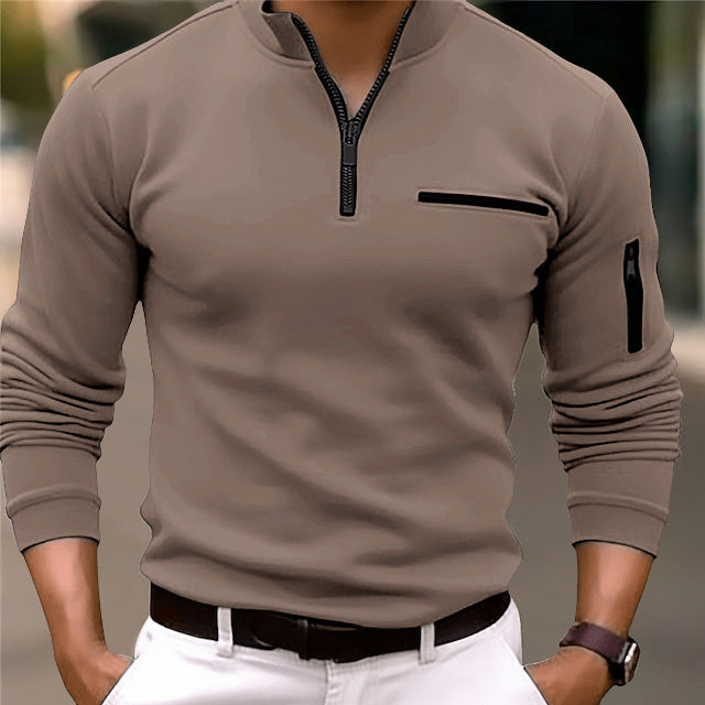 Spring And Autumn Arm Zipper Man's Sportswear