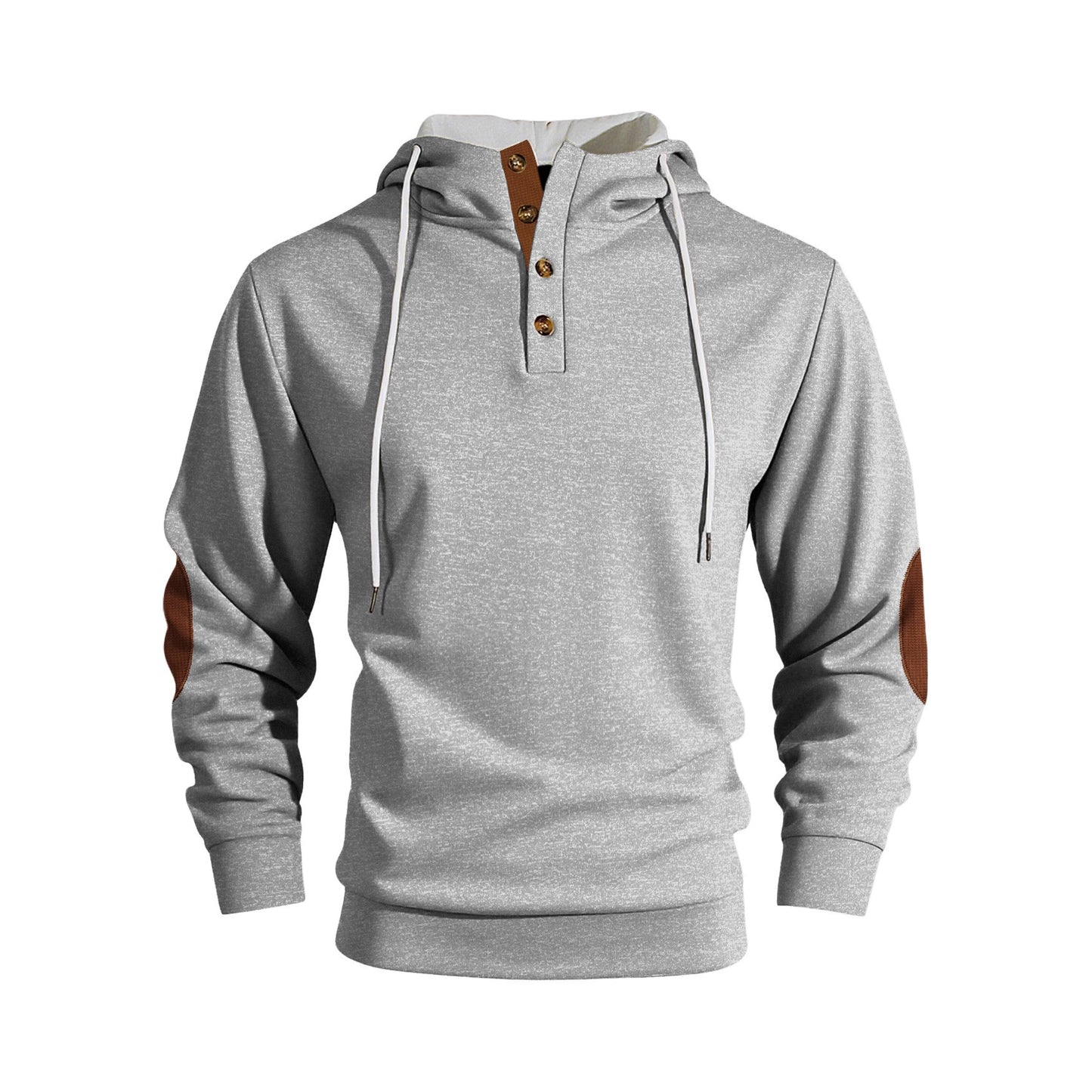 Men's Solid Color Hooded Pullover Sportswear Sweatshirt