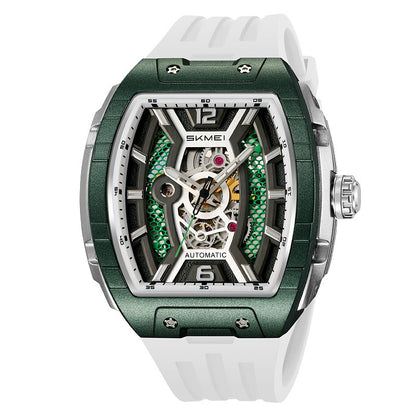 Men's Wine Barrel Mechanical Watch Waterproof Luminous Scale Pointer Automatic Mechanical