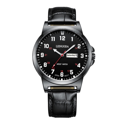 Numbers Surface Waterproof Quartz Simple Men's Watch