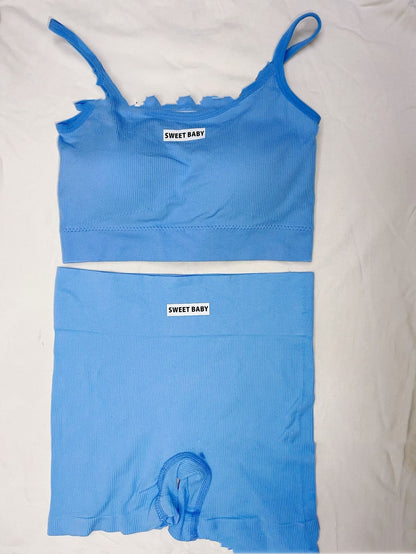 New High Waist Peach Yoga Suit Women