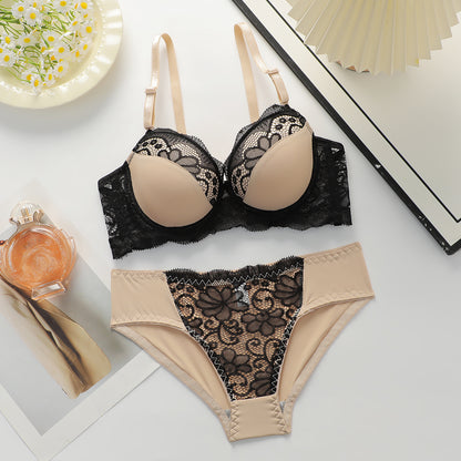 Sexy Women's Lingerie Set, Push-up Design To Gather Side Breast And Prevent Sagging, Shaping Type