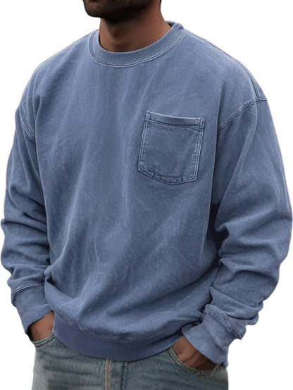 Men's Pullover Round Neck Long Sleeves Sweater