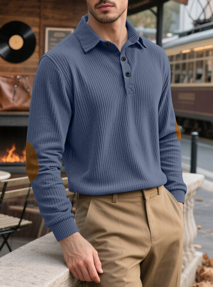 Men's Corduroy Loose Casual Long-sleeved Sweatshirt