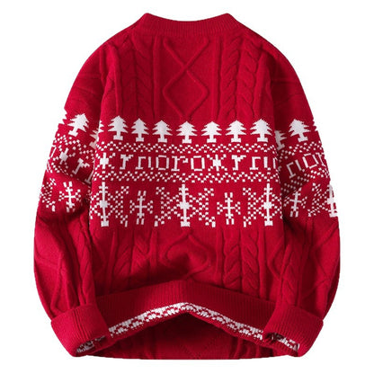 Couples' Christmas Crew-neck Pullover Sweaters