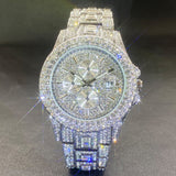 Men's Live Fashion And Fully-jewelled Calendar Quartz Watch