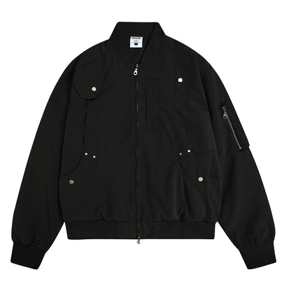 Baseball Uniform Men's High Street Design Pocket Decoration