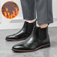 Autumn And Winter Fleece-lined Men's Plus Size Fashion Short Boots