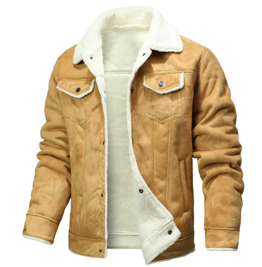 Men's European Lapel Military Multi-pocket Jacket Coat Cotton-padded Jacket Autumn And Winter