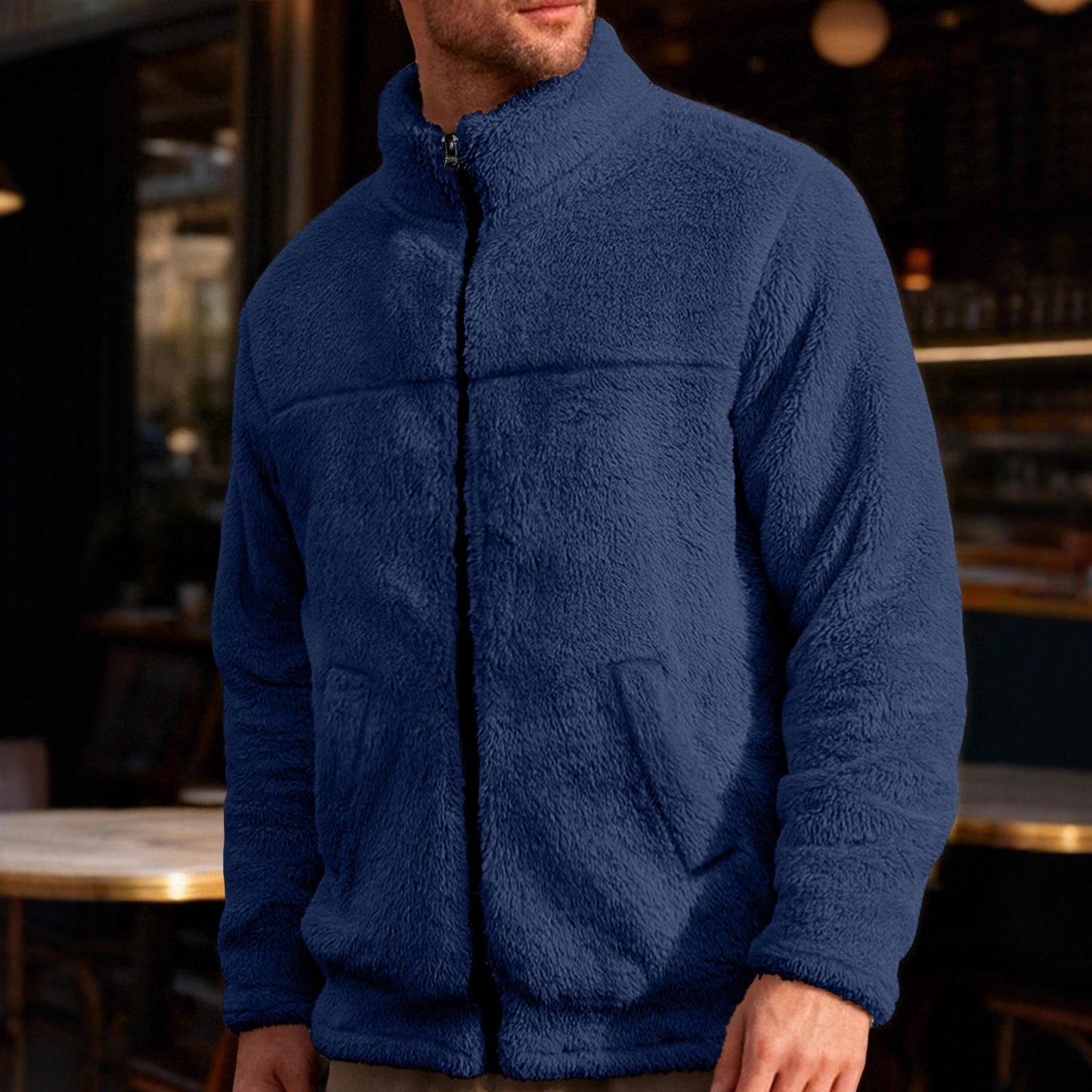 Leisure Sports Loose Zip Bejirog Stand-up Collar Jacket