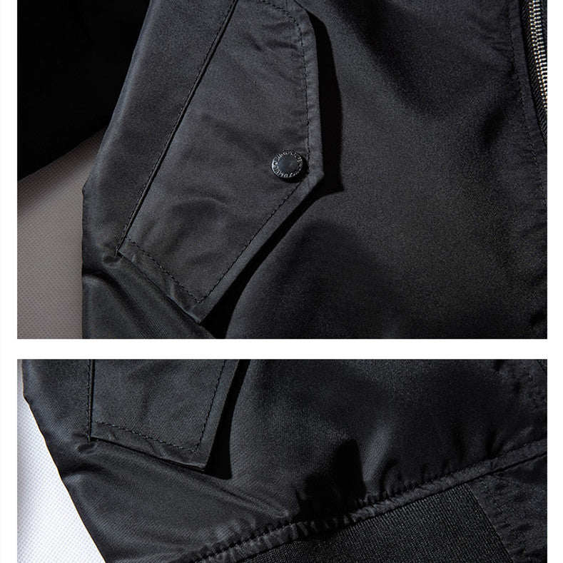 Men's Dragon And Tiger Embroidery Jacket Air Force Jacket