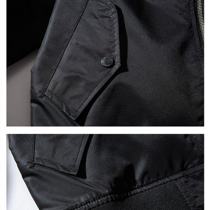 Men's Dragon And Tiger Embroidery Jacket Air Force Jacket