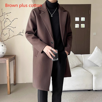 Affordable Luxury Style Mid-length Loose Trendy Woolen Coat