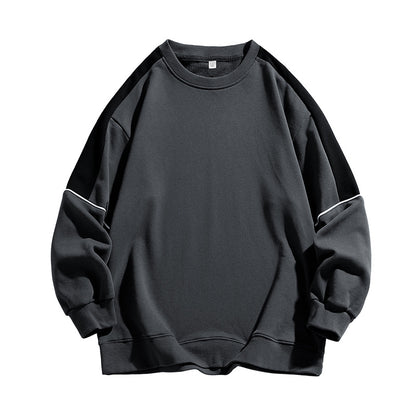 New Men's Long-sleeve Crewneck Pullover Hoodie